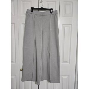 Lee size 14 women's grey high rise wide leg pull on pants